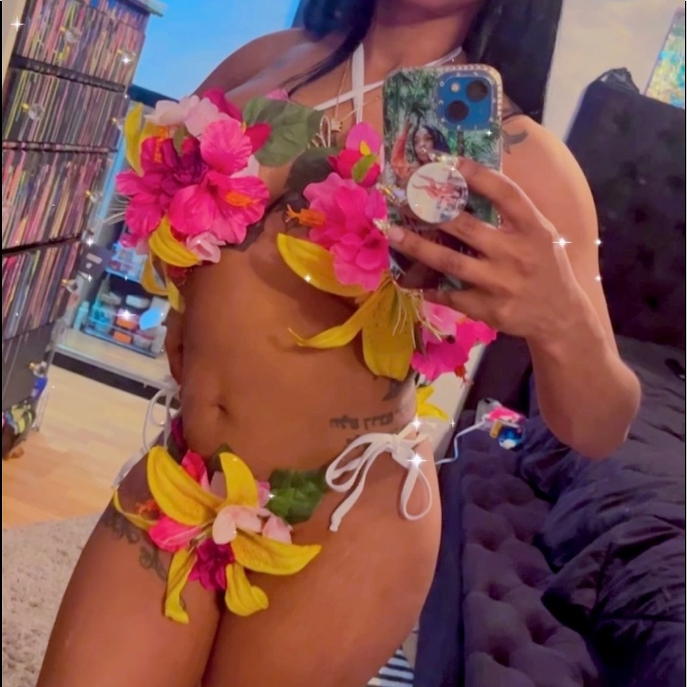 3D Tropical 🌺 Flower SwimSet Bikini